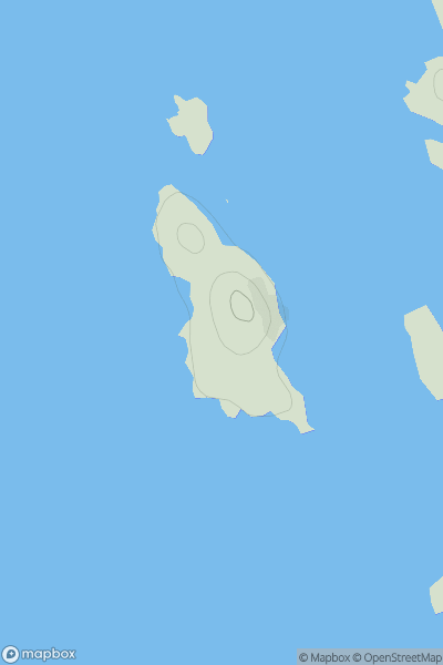 Thumbnail image for Eilean Mor [Lochinver to Ullapool] [NC120139] showing contour plot for surrounding peak